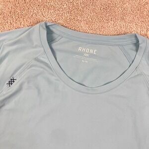 Rhone Mens XL Reign Performance T-Shirt Light Blue Short Sleeve 100305